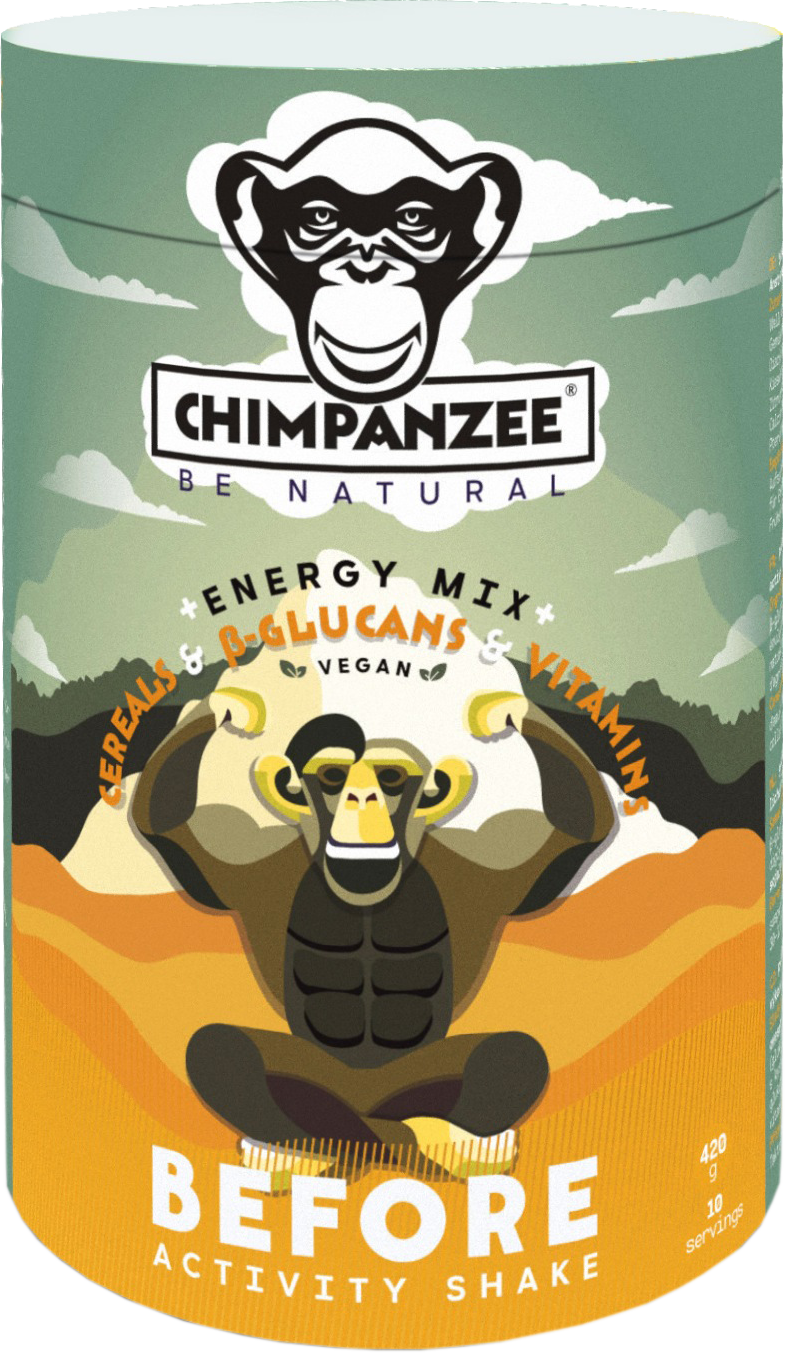 Chimpanzee BEFORE activity - Energy Shake