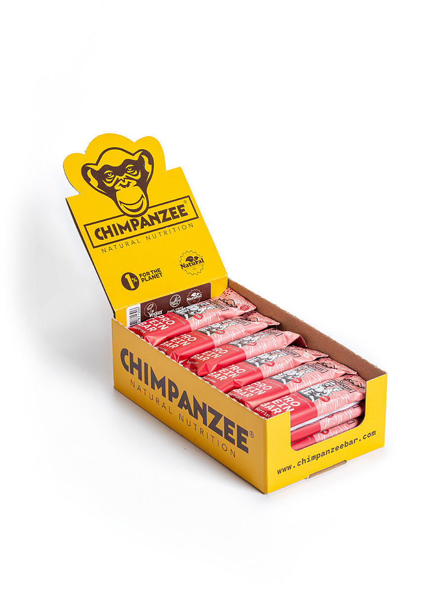 Chimpanzee 30% BIO PROTEIN BAR - Berries (Vegan & Gluten Free)