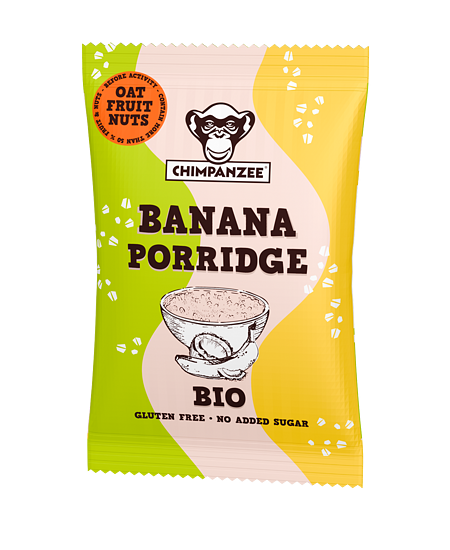 Banana instant porridge – quick gluten free breakfast by Chimpanzee Nutrition