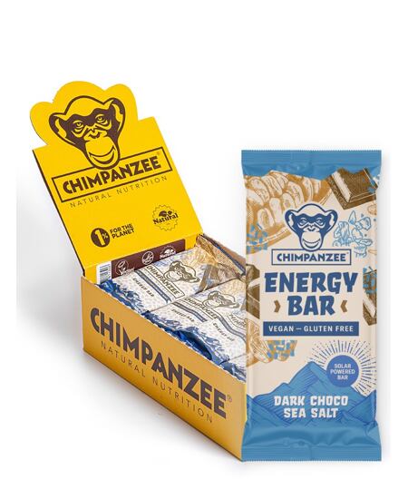 Chimpanzee ENERGY BAR - Dark Chocolate & Sea Salt (Vegan & Gluten Free)