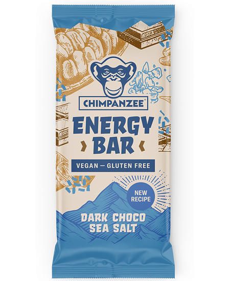 Chimpanzee ENERGY BAR - Dark Chocolate & Sea Salt (Vegan & Gluten Free)